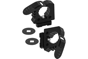 NILKATSS 2 Pack Rubber Molle Panel Clamp Holder Kit Fit 1-2 " Tactical Slot | Holds shovels, axes, post diggers up to 1.6" teeth bite tight, Aluminum hardware, Allen tool included, stays locked, No drill