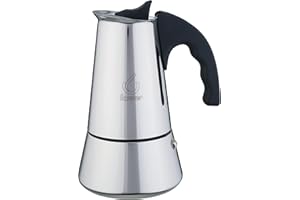 FOREVER Caffettiera Moka Induzione 6 Tazze, Miss Conny, Caffettiera Moka per Casa, Caffettiera Portatile per Viaggio, Tazze di Caffè, inclusa Guarnizione in Silicone