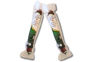 LUX IBÉRICO | Salchichón IBÉRICO de velita | Piezas de 250g | Embutidos Ibéricos de Extremadura | Formato vela o fuet | Salchichón Gourmet | Envasado al vacío (Pack 2, SALCHICHÓN IBÉRICO)