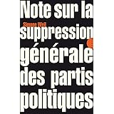 Note sur la suppression générale des partis politiques