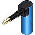 EMK Toslink Digital Optical SPDIF Adapter 90 Degrees Audio Cable Adapter Swivel Converter Compatible with Mac-Book,TV Box,TV,DVD,Amplifier.((TD-686OC)-02)