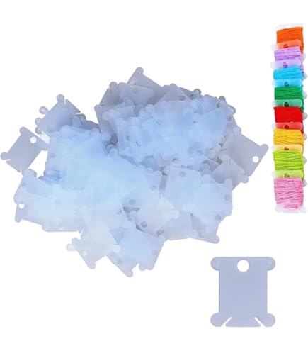 100 stuks plastic floss klossen en borduurgaren organizer opbergdoos