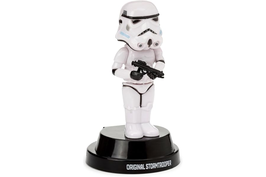 Puckator The Original Stormtrooper Solar Pal - Home Office Table Desk Dashboard Car Decor Decoration - Gift Ideas - Gifts For Teenage Old Boy Girl Dad Mums - Powered KIds Toys Toy Figure Figures