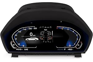 GONFEN 12,3 Zoll Digitaler Instrumentenbildschirm für BMW 3er F30/F31/F34 & 4er F32/F33/F36 NBT EVO, LCD Display Dashboard, T507 4-Core, unterstützt Reifendruck, Öltemp, Lenkradtasten, UI-Themen Deutsch Menü