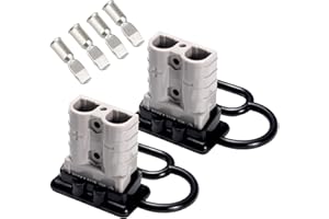 Spurtar Conector de batería 50A 6 Guage/3.3mm² (2 Unids) Coche Batería de Conexión Rápida Powerpole Conectores de Alimentación Modulares Déconnexion Rápido