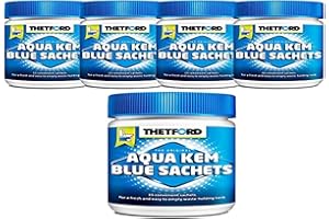 Thetford - Lote de 5 bolsas de Aqua Kem, color azul, grande