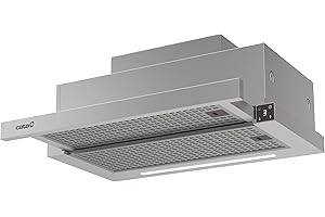 Cata Campana Extractora Telescópica TFH 6830 X 5+1 TURBO Motor Burshless Extra Silencioso Tira LED Fácil Instalacion y Limpieza Acabado Inox