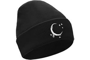 YAMEIZE Stylish Beanie Knitted Hats for - Women Men Soft Slouchy Knitted Hat Autumn Winter Gothic Skull Cap Warm Hat Outdoor