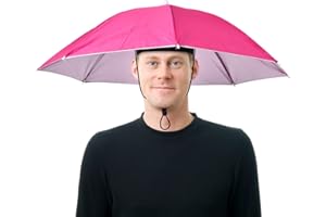 Fulenyi Head Umbrella Cap Anti-UV Novelty Adult Child Hat Festival Hat Portable Waterproof Hands Free Umbrella Hat for Fishing Hiking Beach Pedestrian