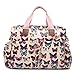 Miss Lulu 4 Piece Butterfly Baby Nappy Changing Bag Set (Pale Pink)