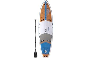 THURSO SURF Max Multi-Purpose Inflatable Stand Up Paddle Board SUP 11'6x34"x6" Woven Drop-Stitch w/Carbon Shaft Paddle/Clickfins/Leash/Pump/Backpack