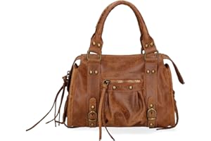 Gave Lux Sac porté épaule pour femme Produit artisanal. Matériau extérieur : cuir véritable. Produit fabriqué en Italie. GLX220609123FBG-PARENT. 25 x 15 x 10 cm