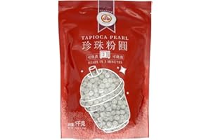 STARRY MART Wufuyuan Black Tapioca Pearl Boba for Bubble Tea Drink Boba Milk Tea 1KG