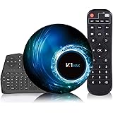 Maxsooner Android 10.0 TV Box 4G + 32G with Mini Keyboard RK3318 Quad-Core 64-Bit, Wi-Fi Dual 5G/2.4G, BT 4.0, 4K*2K UHD H.26