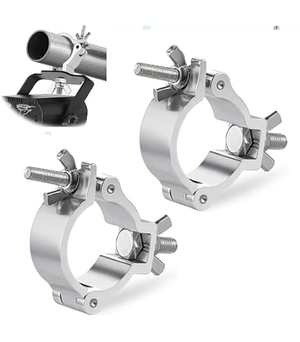 Pinces Pour Truss 25-30mm (lot De 2) – Crochet O En Aluminium, Charge Max 100kg, Pour éclairage DJ - 9