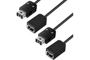 AXFEE 2 Pezzi Cavo di prolunga Compatibilità con Nintendo NES NES Classic Mini Gamepad, per Wii Remote e WII Nunchuck Joystick, Nero- 3M