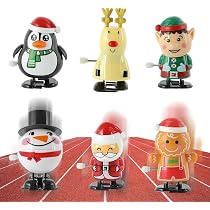 8Pcs Weihnachten Wicklung Spielzeug Neuheit Wind Up Spielzeug Korb