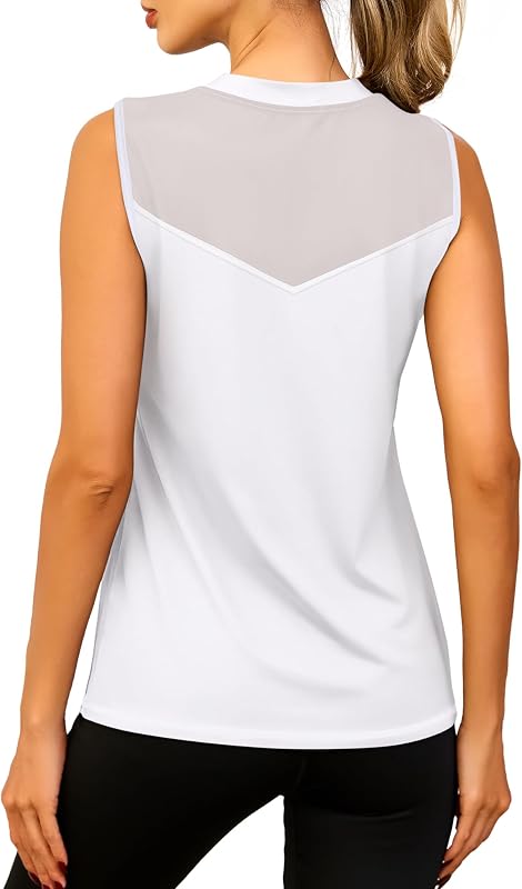 Memouniva Camiseta Tirantes Deportiva para Mujer Camisetas sin Mangas Yoga Fitness Top Deportivo Mujer