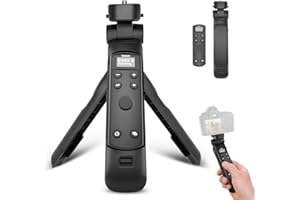 HANPUSEN Kompatibel mit Canon Kamera Stativ - Mini-Stativ mit aufladbarer Fernbedienung mit Focus Zoom für G7 X III/R50/R8/R5/R10/G5 X II/R100/M6 II/M200/M50/M50 II /R50 V/6D II/V10/V1/SL2 - Ideal für Vlogging