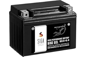 SIGA IMPULSIVE DYNAMIK SIGA GEL Motorradbatterie 12V 5Ah 130A/EN GEL Batterie YB4L-B CB4L-B 50411 YB4L-B Gel12-4L-B