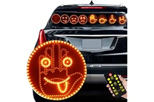 ZOSPPEI Lumière de Doigt de Voiture et lumière de Signe d'expression,Lumière de Geste pour Voiture pour s'exprimer,2 en 1, lumière d'expression pour Voiture, lumière de Geste pour Voiture