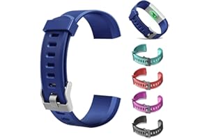 BIOSA Bracelets de rechange pour montre intelligente ID115Plus HR, bracelets réglables avec accessoires colorés