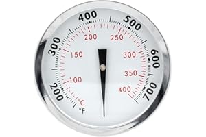 BBQ Future 67088 Grill Thermometer for Weber Genesis II/LX, Genesis 300 Series and Summit Series, Thermometer Replacement for Genesis E/S-310, E/S-330, 2-3/8" Diameter Center Mount
