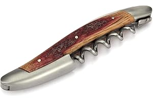 Forge de Laguiole Kellnermesser Sommelierbesteck - Griff Barriquefass Eichenholz - Edelstahl matt