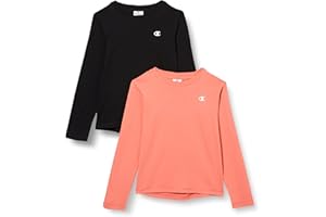 Champion Legacy American Classics-C-Logo S/S Pack T-Shirt (Pacco da 2) Bambine e Ragazze