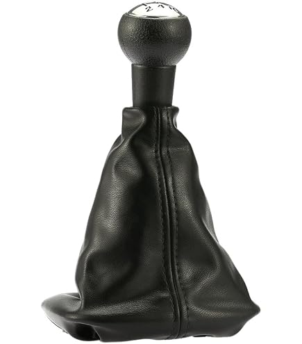 Soufflet Levier Vitesse AERZETIX Compatible Peugeot 307 2001-2009 - Cuir Synthétique Noir