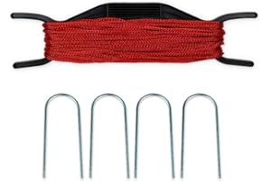 Funtec Fun Volley Courtline - leichte Beachvolleyball Spielfeldmarkierung, 8x16m