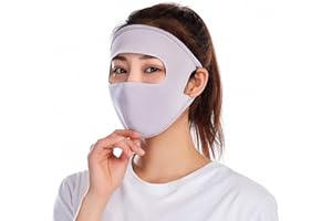 ULALAZA Máscara de protección de la Cara de Las Mujeres, Seda de Hielo rápido-Secado Protector Solar Escudo de Montar a Prueba de Polvo para el Senderismo al Aire Libre & Motociclismo & Ciclismo