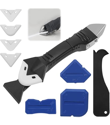 2 Raschietti Con 20 Lame - Attrezzo Per Rimuovere Silicone, Adesivi E Etichette Da Vetro E Superfici Lisce - Foto 9