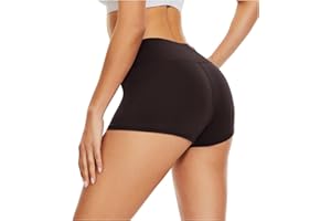 DDOBB Pantalones Cortos Culotte Shorts Mujer Hot Pant Mallas Cortas Culote Leggins Deporte Cintura Alta Ciclismo Push Up Gimnasio