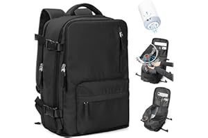 SZLX Mochila Viaje de Vacío con Bomba Mochilas Viaje Cabina Avion 40x30x20 Ryanair Vueling Wizzair Equipaje de Mano 40x20x25 Ryanair Vacio Maletas 45x36x20 Easyjet Mochila Portatil 14 Pulgadas Hombre