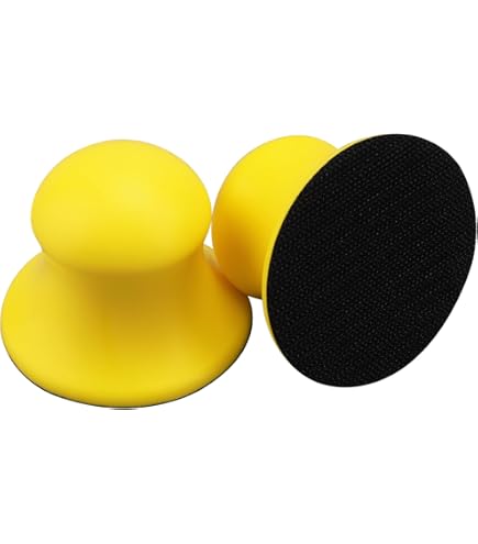 Bloc à Poncer Rond Avec 30 Disques Abrasifs - Cales De Ponçage Main Pour Carrosserie, Bois, Meubles, Bricolage