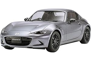 TAMIYA 24353 Mazda veicolo 1:24 MX-5 RF, riproduzione fedele all'originale, modellismo, kit di costruzione in plastica, fai da te, hobby, incollaggio, modellismo, assemblaggio, non verniciato, bianco