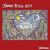James Rizzi 2017 - Kunstkalender 2017, Broschürenkalender, Wandkalender, Posterkalender 2017, Pop Art Kalender - 30 x 30 cm by