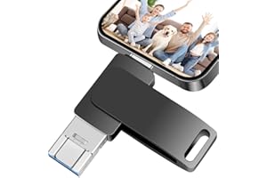 Mofboz Cle USB 512 Go 4 en 1 Clé USB Grande Vitesse Clef USB 3.0 Grande Capacité Cles USB C 512 Go Extension de Stockage pour Téléphone/OTG Android/PC/Tablette
