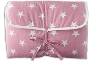 PAMBABY Fasciatoio da Viaggio Portatile da Borsa Pocket con laccetti richiudibile impermeabile Made in Italy (Rosa)