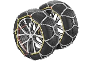 ProPlus Schneeketten KNR245 16mm breite Kettenglieder ÖNORM für verschiedene Reifengrößen inklusive Reparaturglieder und Koffer - Autokette - 2 Stück