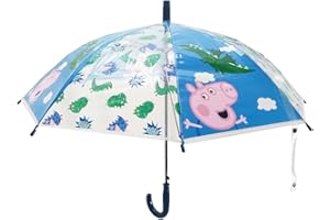 E PLUS M safta eplusm Parapluie dôme manuel, 8 panneaux, tiges en métal, confortable et polyvalent, de qualité et durable, 43 cm, matériau polyester