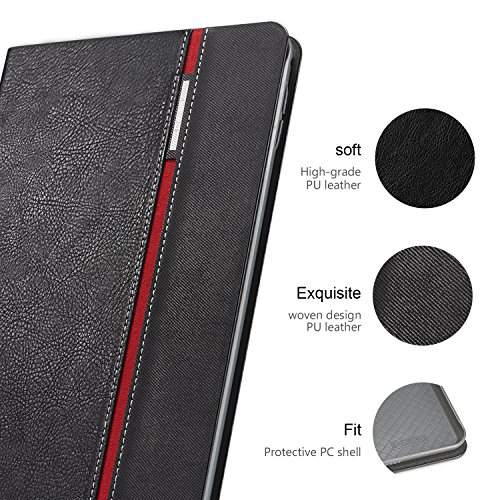 AUAUA iPad Mini 4 Hülle, iPad Mini 4 Hülle Leder Tasche Schutzhülle mit Auto aufwachen / Schlaf Funktion + Clear Schutzfolie (Gift) für Apple iPad Mini 4 Hülle Zoll Apple Tablet - 2