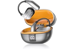 ERAZERL Ki Übersetzer Kopfhörer Übersetzungskopfhörer mit echtzeit übersetzung, 135 Sprachen Kopfhörer Übersetzer Echtzeit, Open ear kopfhörer für iOS und Android, Reisen und Reisen, Business XT66 PRO Silber