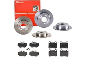 BREMBO BUNDLE Brembo Bremsscheiben + Bremsbeläge Vorne und Hinten für für Mercedes 190 W201