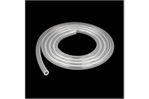 MEKSULAR Silicone Tubing 6mm ID x 8mm OD 2 Meters, Food Grade Flexible Silicone Rubber Hose Water Tube Pipe for Brewing, Oil Transfer, Translucent