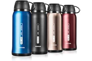 YJH Y·J&H Termo de Vacío de Doble Pared,Botella de Agua Acero Inoxidable sin BPA,Botellas Frío/Caliente,Botellas Termica para Niños, Colegio, Oficina, Trekking - 650ml Azul