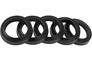 REPAIROCK Universal Oil Seal LBH Seal Ring Rotary Shaft Seal 22x30x4.5mm High Pressure NBR Rubber Black 5 Pcs