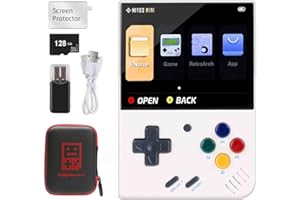 ASTARAMA Console de Jeu portable Miyoo Mini Plus, console de Jeu Rétro Open Source de 3,5 pouces avec carte TF de 128 Go, Plus de 12000 Jeux Classiques Intégrés, Prise en charge du WiFi