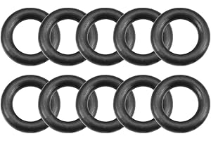 sourcing map Pack mit 10 Flansche Scheibe Nitrilkautschuk O-ringe metrische Dichtung 12mm Außendmr. 7mm Innendmr. 2,5mm breit